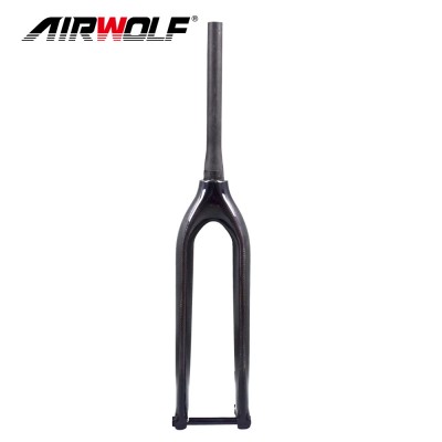 29er Mountain Bike Front Carbon Fiber Fork Tapered Thru Axle 15mm Bicycle Fork