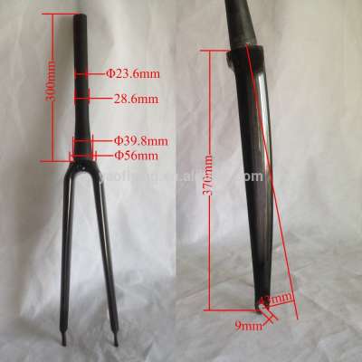 fixed gear carbon fork,700C carbon road bike fork