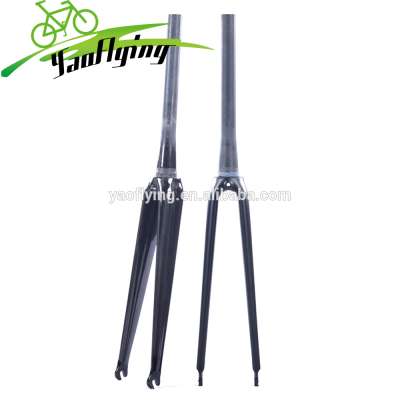 chinese oem cheap 700c carbone road bike fork fit for V brake carbon forks with UD finish