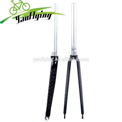 700C carbon alloy bicycle fork,using for fixed gear track road bike fork