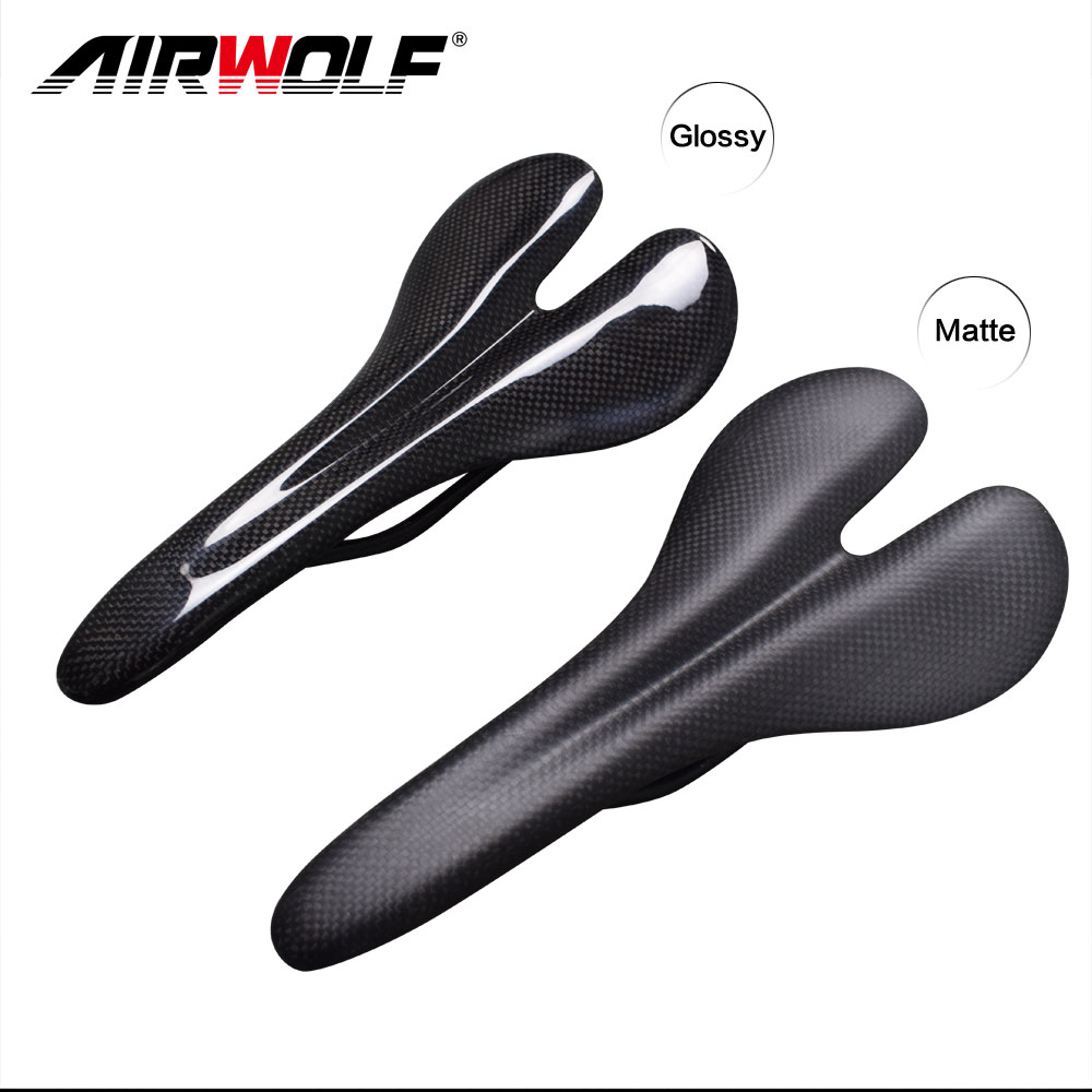 Full carbon fiber bike saddle for MTB/road bike use carbon bicycle saddle